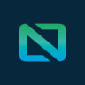 Gradient stylised letter N logo design